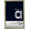 Cornice Nielsen in alluminio Alpha 10x15 cm in acciaio inox spazzolato