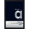 Cornice Nielsen in alluminio Alpha 10x15 cm anodizzato nero opaco