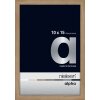 Cornice Nielsen in alluminio Alpha 10x15 cm rovere
