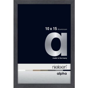 Cornice Nielsen in alluminio Alpha 10x15 cm grigio