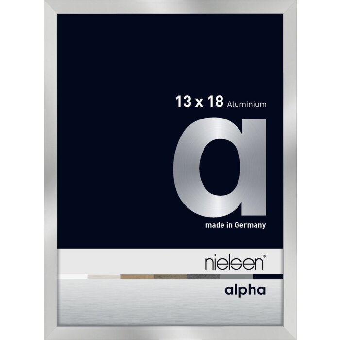 Cornice Nielsen in alluminio Alpha 13x18 cm argento