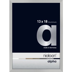 Cornice Nielsen in alluminio Alpha 13x18 cm argento opaco
