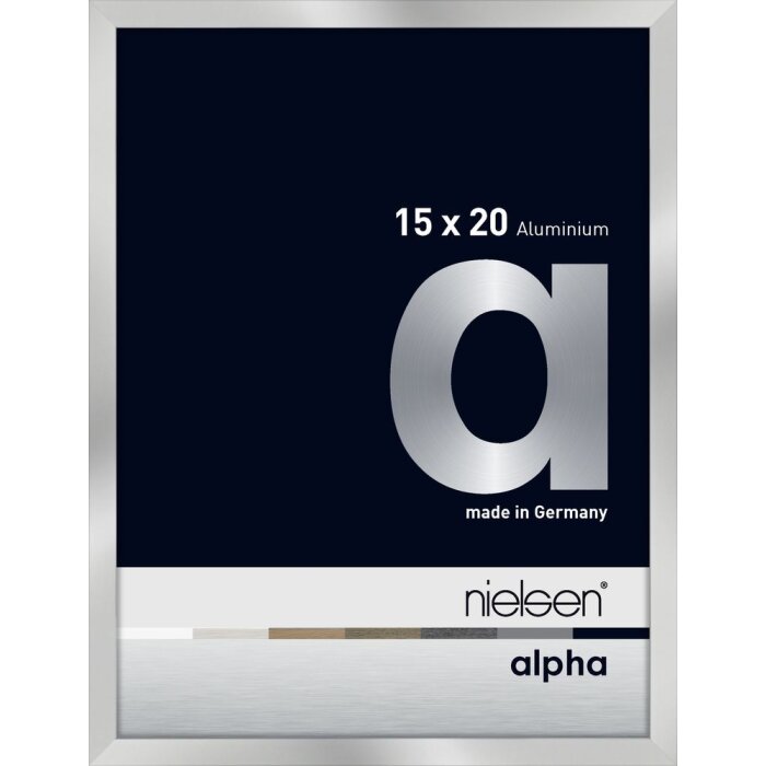 Cornice Nielsen in alluminio Alpha 15x20 cm argento