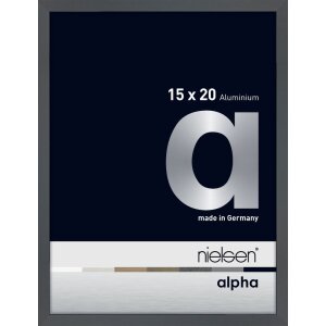 Cornice Nielsen in alluminio Alpha 15x20 cm grigio scuro...