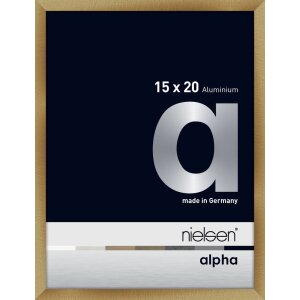 Cornice Nielsen in alluminio Alpha 15x20 cm ambra spazzolata