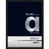 Cornice Nielsen in alluminio Alpha 15x20 cm anodizzato nero opaco