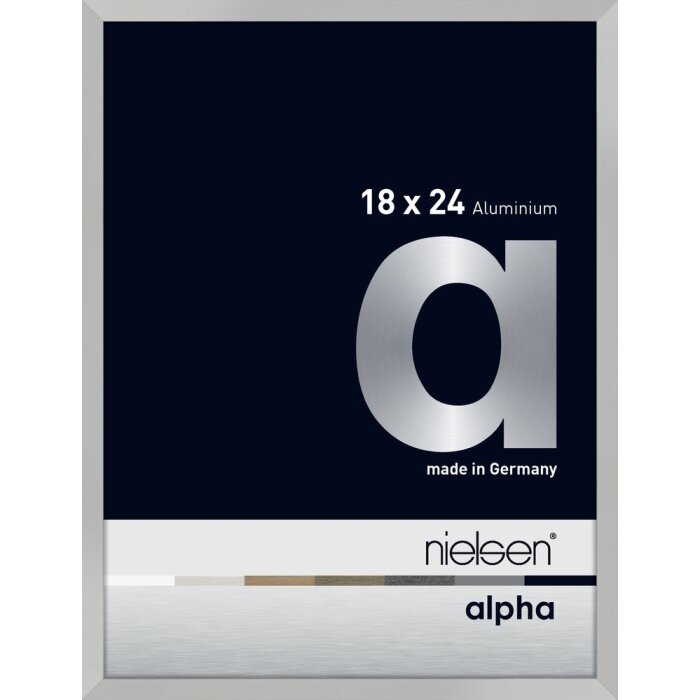 Nielsen Cornice in alluminio Alpha 18x24 cm argento opaco