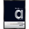 Cornice Nielsen in alluminio Alpha 18x24 cm anodizzato nero lucido