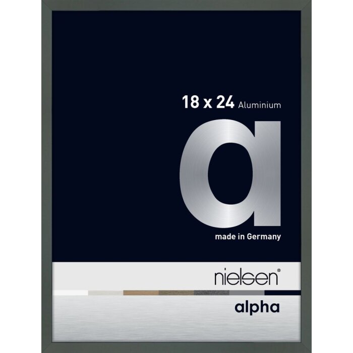 Cornice Nielsen in alluminio Alpha 18x24 cm platino