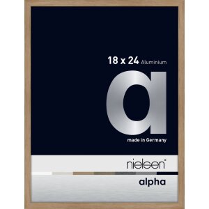 Cornice Nielsen in alluminio Alpha 18x24 cm rovere