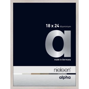 Cornice Nielsen in alluminio Alpha 18x24 cm rovere bianco