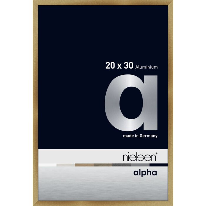 Nielsen Cornice in alluminio Alpha 20x30 cm ambra spazzolata