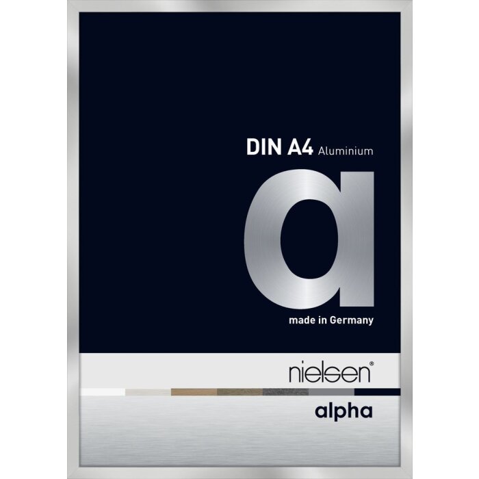 Cornice Nielsen in alluminio Alpha 21x29,7 cm argento