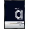 Cornice Nielsen in alluminio Alpha 21x29,7 cm anodizzato nero lucido