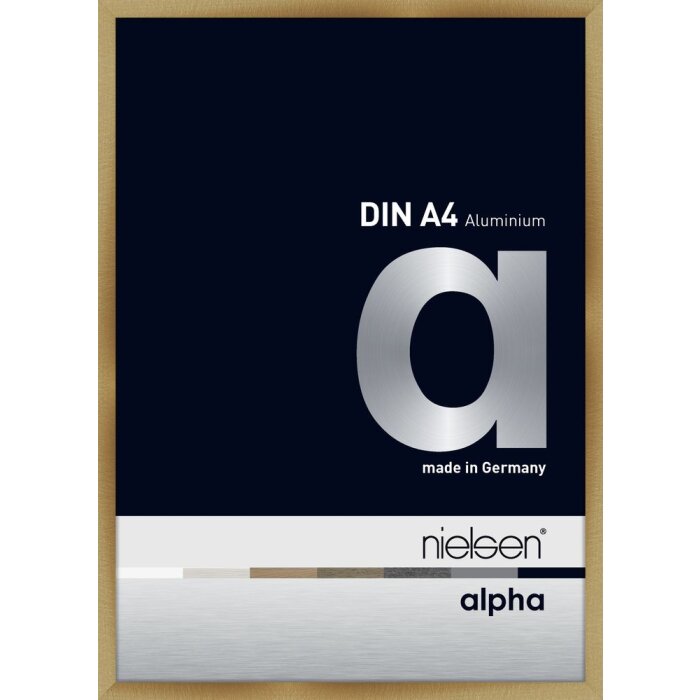 Nielsen Cornice in alluminio Alpha 21x29,7 cm ambra spazzolata