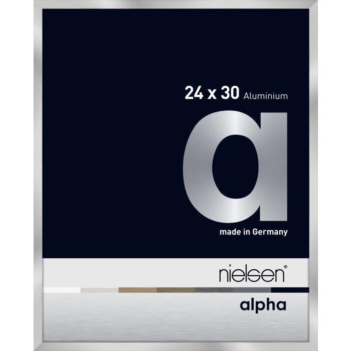 Cornice Nielsen in alluminio Alpha 24x30 cm argento