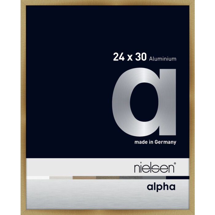 Nielsen Cornice in alluminio Alpha 24x30 cm ambra spazzolata