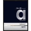 Cornice Nielsen in alluminio Alpha 24x30 cm anodizzato nero opaco