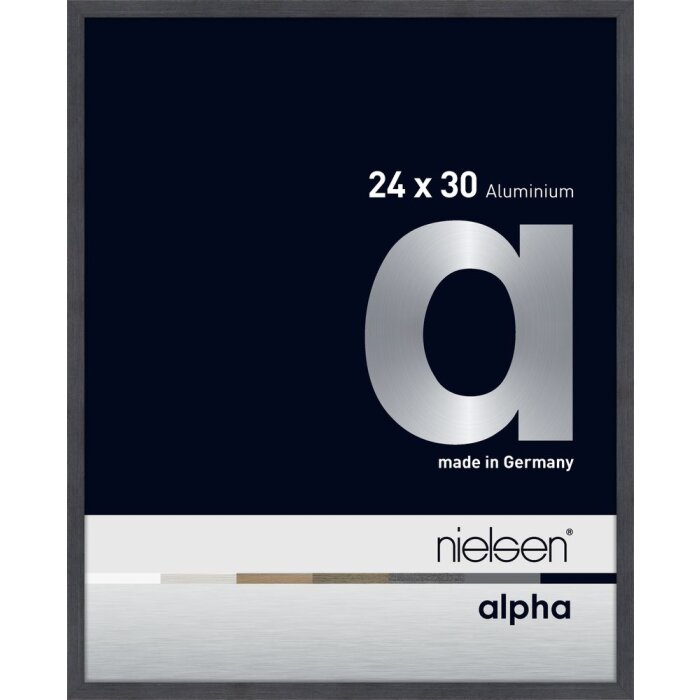 Cornice Nielsen in alluminio Alpha 24x30 cm grigio