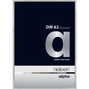 Cornice Nielsen in alluminio Alpha 29,7x42 cm argento opaco
