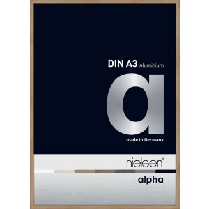 Cornice Nielsen in alluminio Alpha 29,7x42 cm rovere