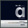 Cornice Nielsen in alluminio Alpha 30x30 cm platino