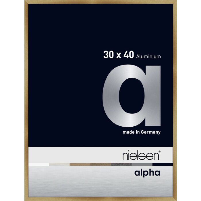 Nielsen Cornice in alluminio Alpha 30x40 cm ambra spazzolata