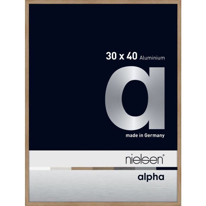 Cornice Nielsen in alluminio Alpha 30x40 cm rovere