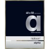 Cornice Nielsen in alluminio Alpha 40x50 cm in acciaio inox spazzolato