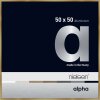 Nielsen Cornice in alluminio Alpha 50x50 cm ambra spazzolata