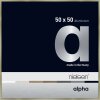 Nielsen Cornice in alluminio Alpha 50x50 cm acciaio inox spazzolato