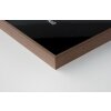 Cornice Nielsen in alluminio Alpha 50x60 cm luce wengé