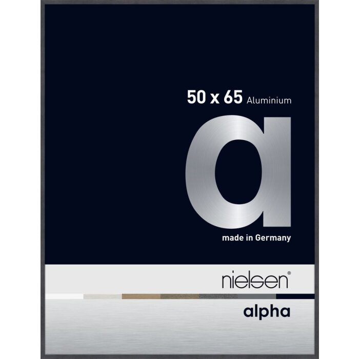 Cornice Nielsen in alluminio Alpha 50x65 cm grigio