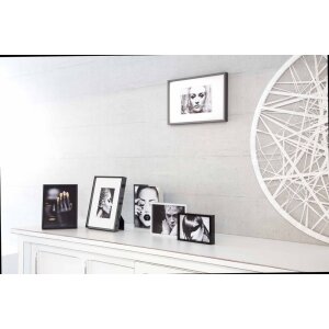 Cornice Nielsen in alluminio Alpha 59,4x84,1 cm anodizzato nero lucido