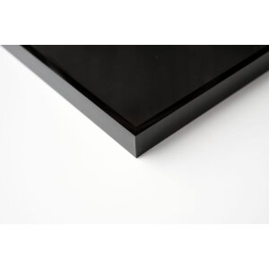 Cornice Nielsen in alluminio Alpha 59,4x84,1 cm anodizzato nero lucido