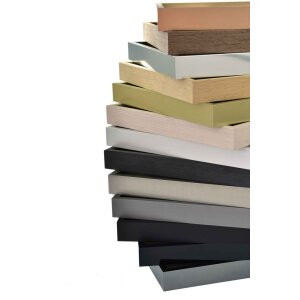 Cornice Nielsen in alluminio Alpha 59,4x84,1 cm anodizzato nero lucido