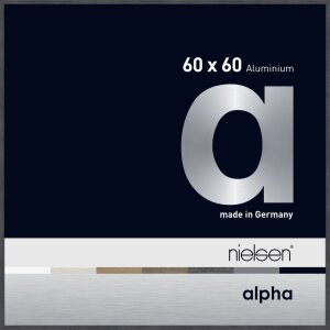 Cornice Nielsen in alluminio Alpha 60x60 cm grigio