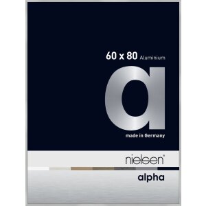 Cornice Nielsen in alluminio Alpha 60x80 cm argento opaco