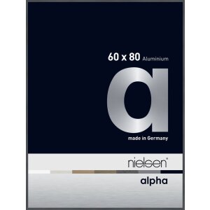 Cornice Nielsen in alluminio Alpha 60x80 cm grigio scuro...