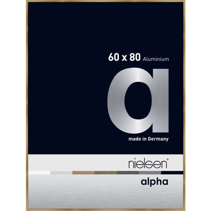 Nielsen Cornice in alluminio Alpha 60x80 cm ambra spazzolata