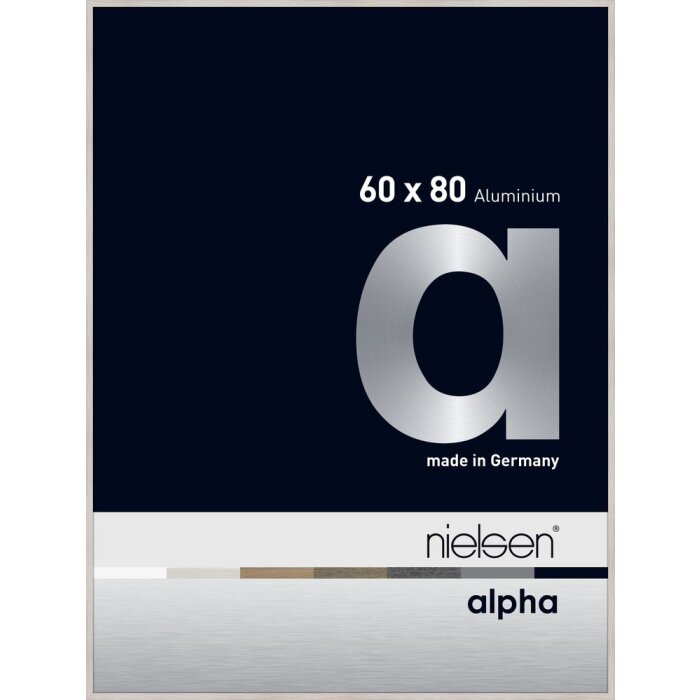 Cornice Nielsen in alluminio Alpha 60x80 cm rovere bianco