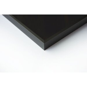 Cornice Nielsen in alluminio Alpha 70x90 cm anodizzato nero opaco
