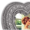 Portafoto Roche Heart 8x8 cm argento