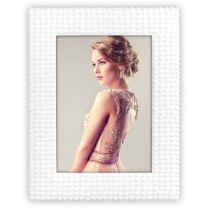 Portafoto Liegi 10x15 cm bianco