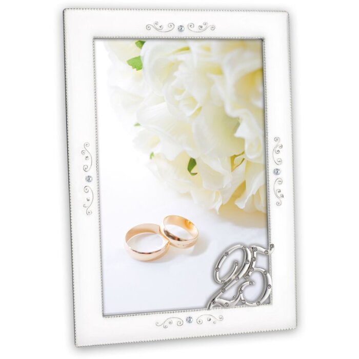 Cornice Diana 25 anni argento 10x15 cm