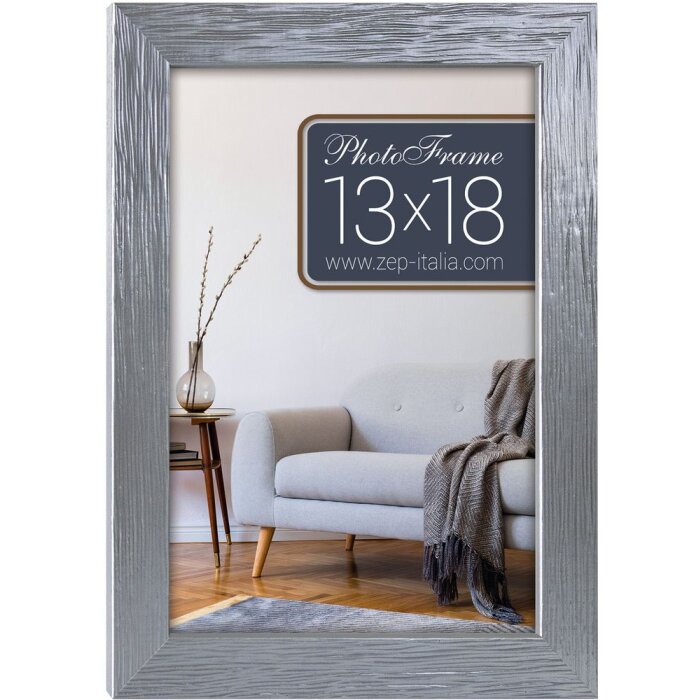 Cornice di legno Lienz 30x45 cm argento