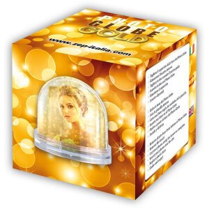 ZEP PG554 Palla glitterata oro 6,5x6,2 cm