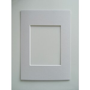 Galleria passepartout 30x40 cm grigio per DIN A4