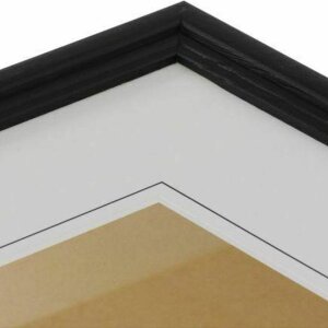 Cornice Henzo in legno Artos 40x60 cm nero