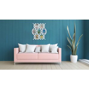 Henzo Gallery Cornice Rose white 7 foto 10x15 cm